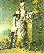 Aved, Jacques-Andre-Joseph the marquise de saint-maur oil painting artist